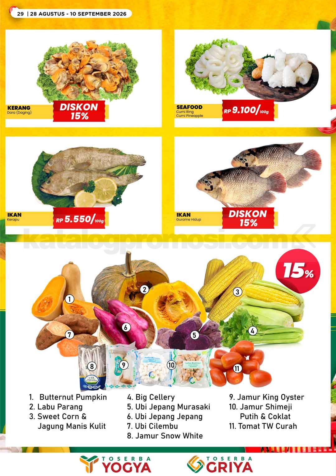 Katalog Promo Toserba Yogya Promo SERBA HEMAT 28 Agustus - 10 September 2026 Katalog Promo Toserba Yogya Promo SERBA HEMAT 28 Agustus - 10 September 2026 27