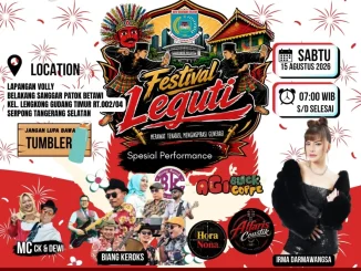 Festival Leguti 2026 di Serpong Tangerang Selatan pada 15 Agustus 2026 mulai pukul 07.00 WIB.