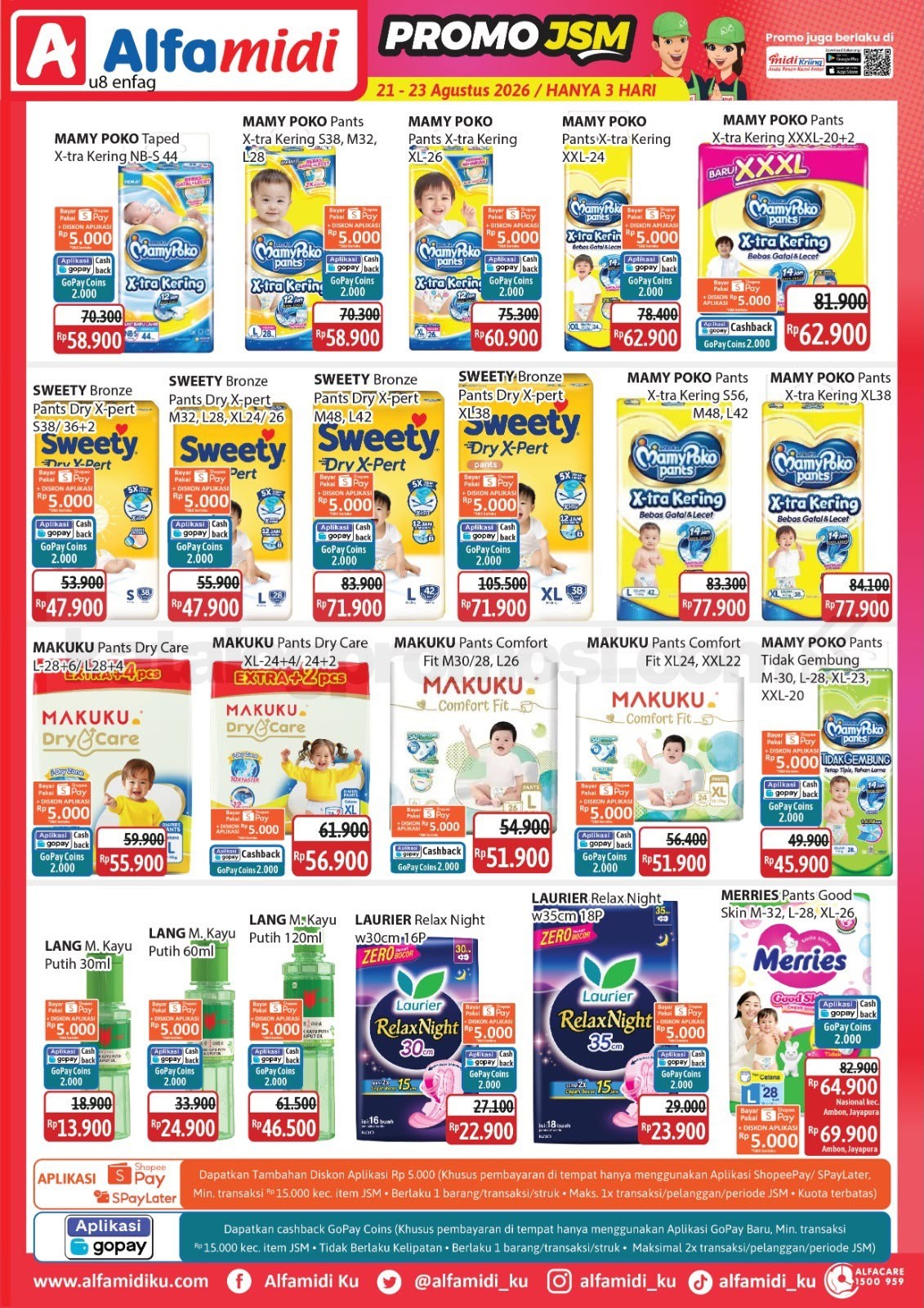 Promo JSM ALFAMIDI MINGGU INI 21-23 Agustus 2026