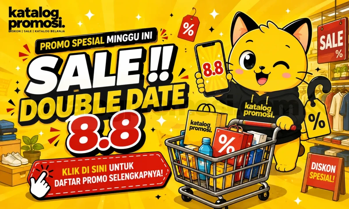 PROMO 8.8 DOUBLE DATE SALE 2026: Diskon Besar, Cashback, dan Flash Sale Terbaik Tahun Ini PROMO 8.8 DOUBLE DATE SALE 2026: Diskon Besar, Cashback, dan Flash Sale Terbaik Tahun Ini