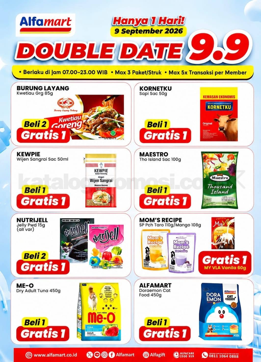 Promo Alfamart 9.9 Double Date Sale Beli 1 Gratis 1 Promo Alfamart 9.9 Double Date Sale Beli 1 Gratis 1