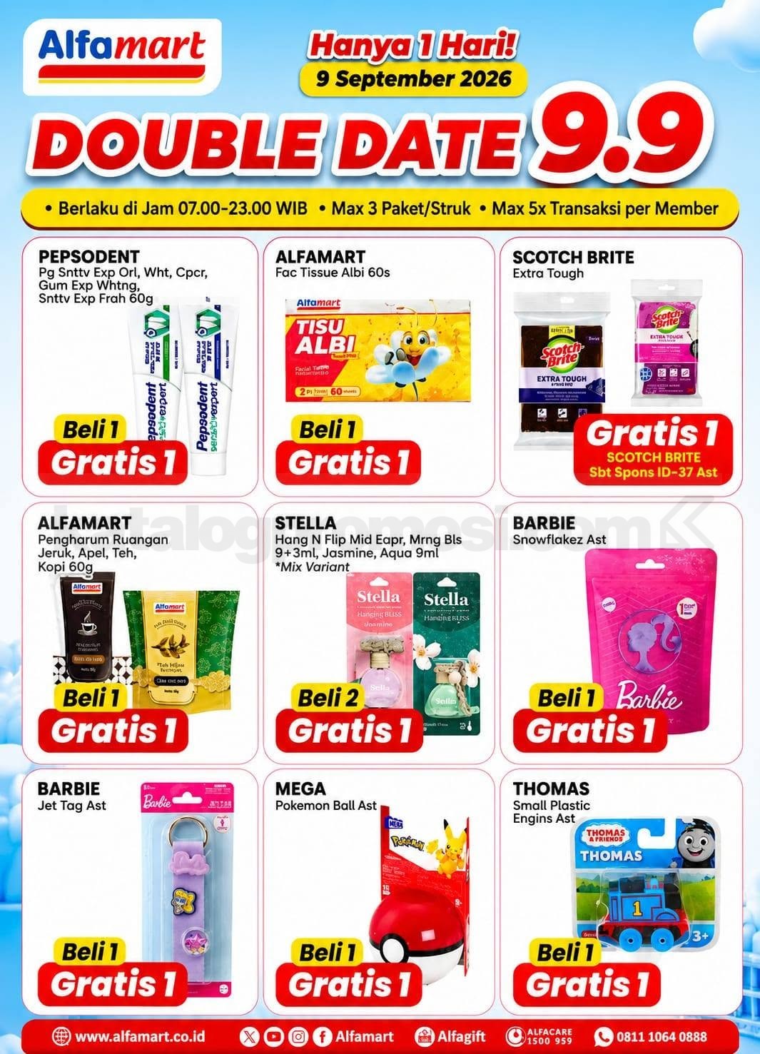 Promo Alfamart 9.9 Double Date Sale Beli 1 Gratis 1 Promo Alfamart 9.9 Double Date Sale Beli 1 Gratis 1 2