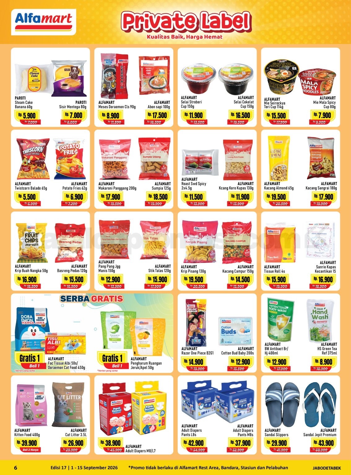 Promo Alfamart Terbaru Katalog 01-15 September 2026