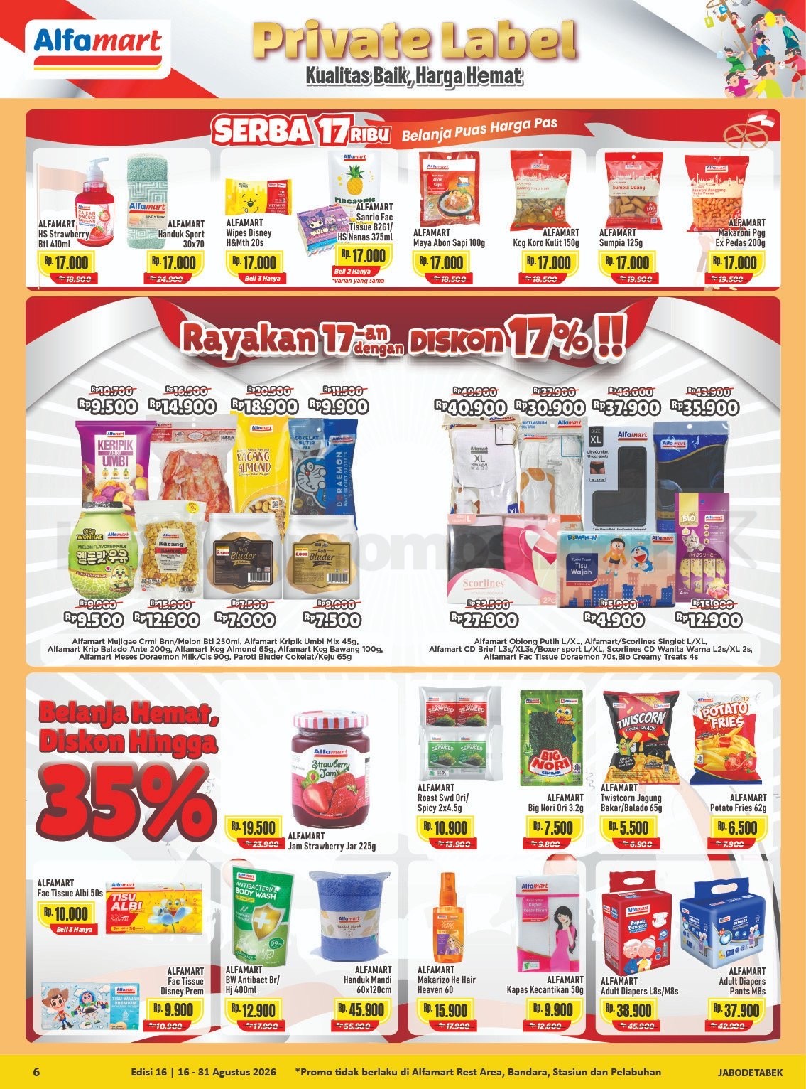 Promo Alfamart Terbaru Katalog 16-31 Agustus 2026