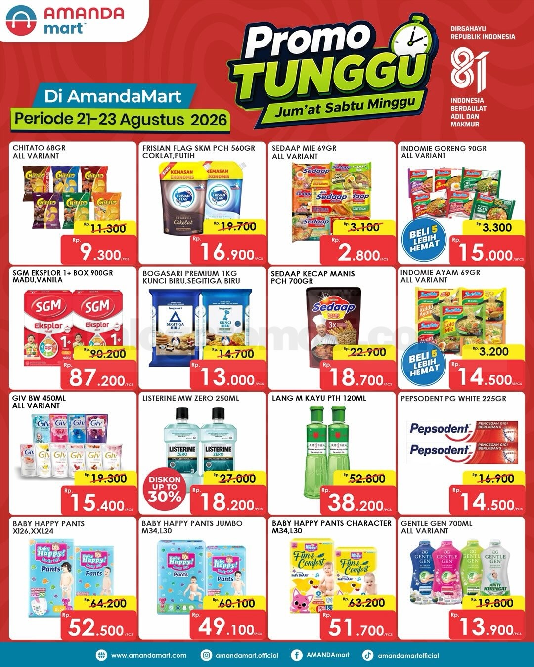Promo AmandaMart JSM Weekend 21-23 Agustus 2026 Promo AmandaMart JSM Weekend 21-23 Agustus 2026 1