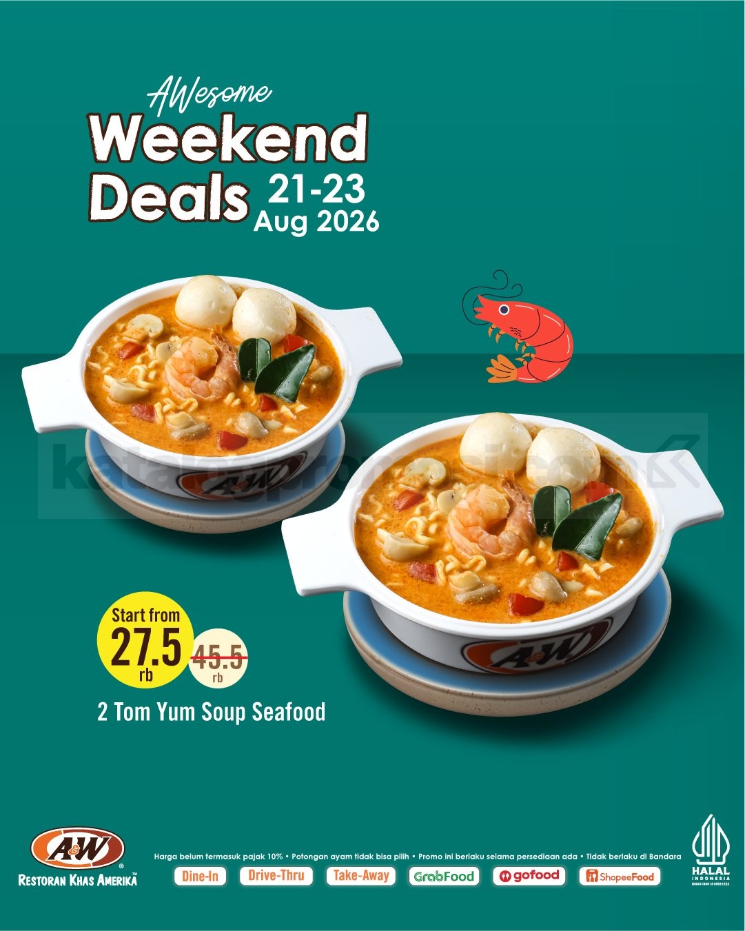 Promo A&W Weekend Deals Paket Mulai Rp27.500 Promo A&W Weekend Deals Paket Mulai Rp27.500 1
