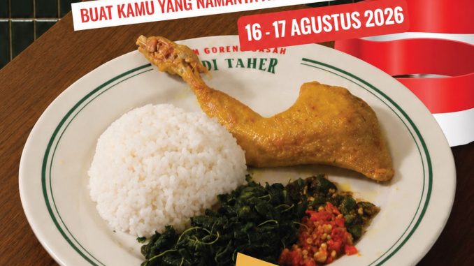 Promo Ayam Goreng Basah Aldi Taher Merdeka gratis Paket Lengkap untuk Agus dan Agustina.