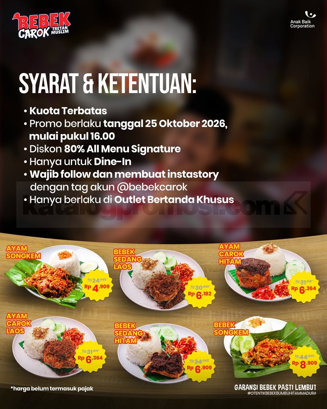 Promo Bebek Carok Payday Sale Diskon 80% Semua Menu Signature Promo Bebek Carok Payday Sale Diskon 80% Semua Menu Signature 1