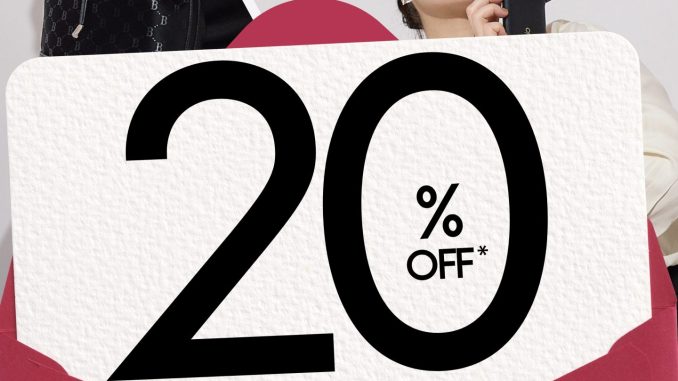 Promo Bellagio Re-Opening MegaMall Manado diskon 20% untuk gaya favorit di Ground Floor