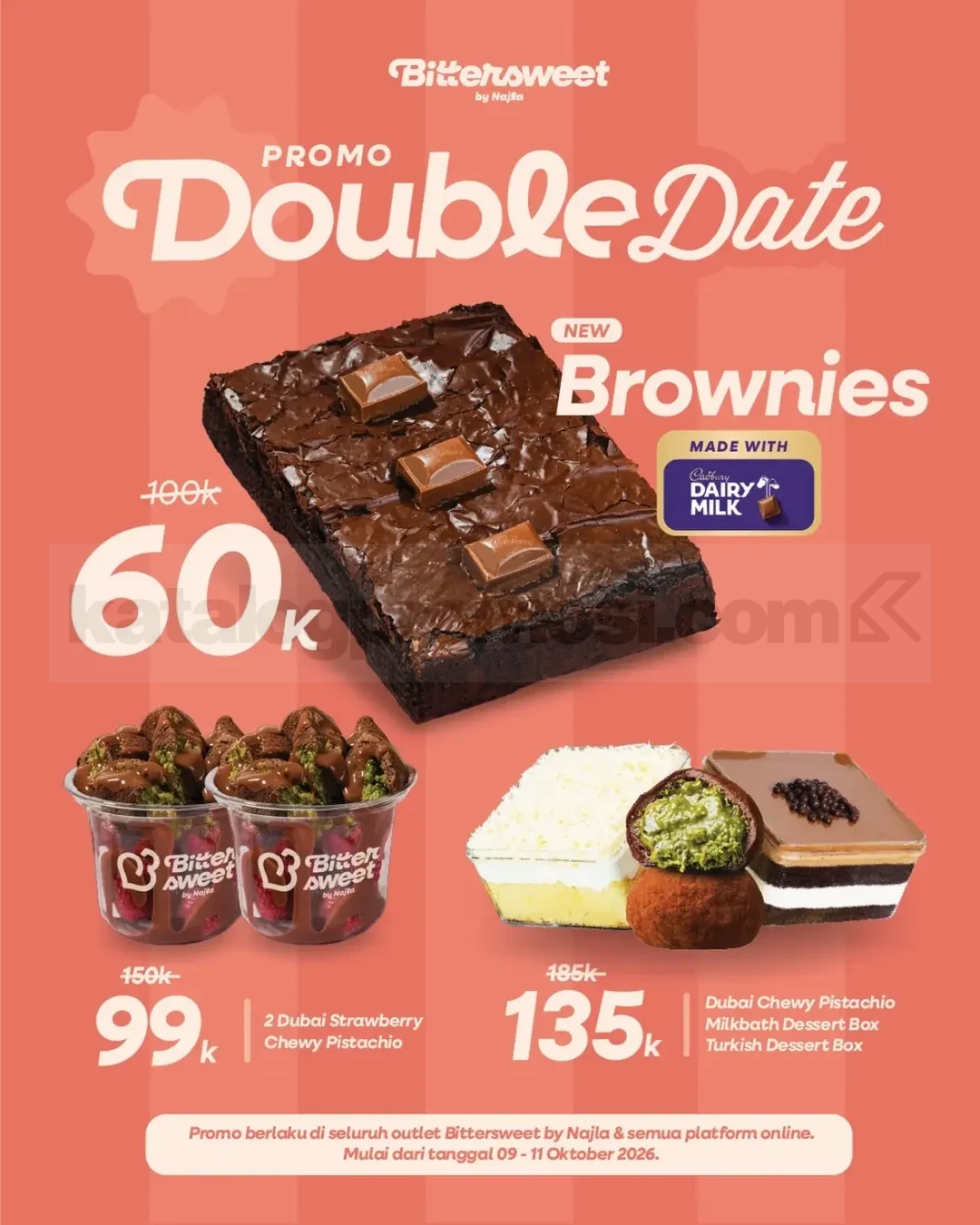 Promo Bittersweet by Najla 10.10 Dessert Mulai Rp60.000