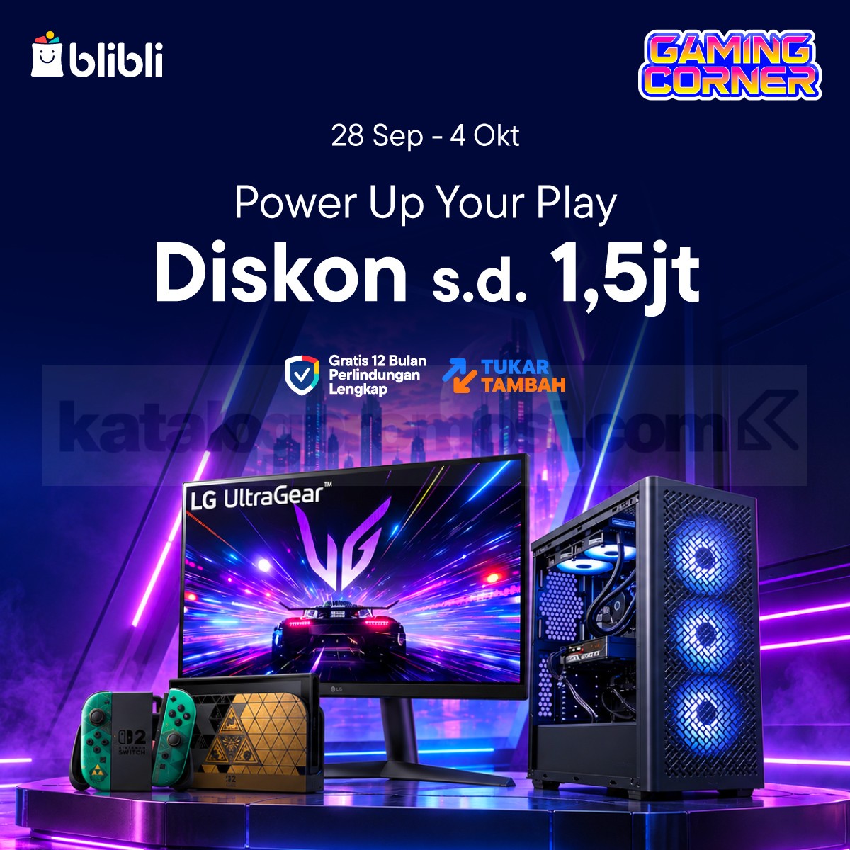 Promo Blibli Gaming Corner Diskon hingga Rp1,5 Juta Promo Blibli Gaming Corner diskon hingga Rp1,5 juta dan voucher brand