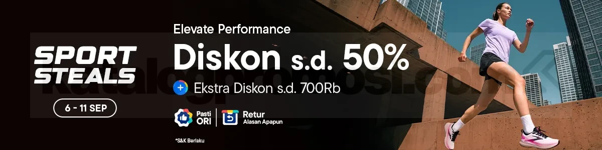 Promo Blibli Sport Steals Diskon hingga 50% Promo Blibli Sport Steals diskon hingga 50% dan ekstra diskon hingga Rp700.000