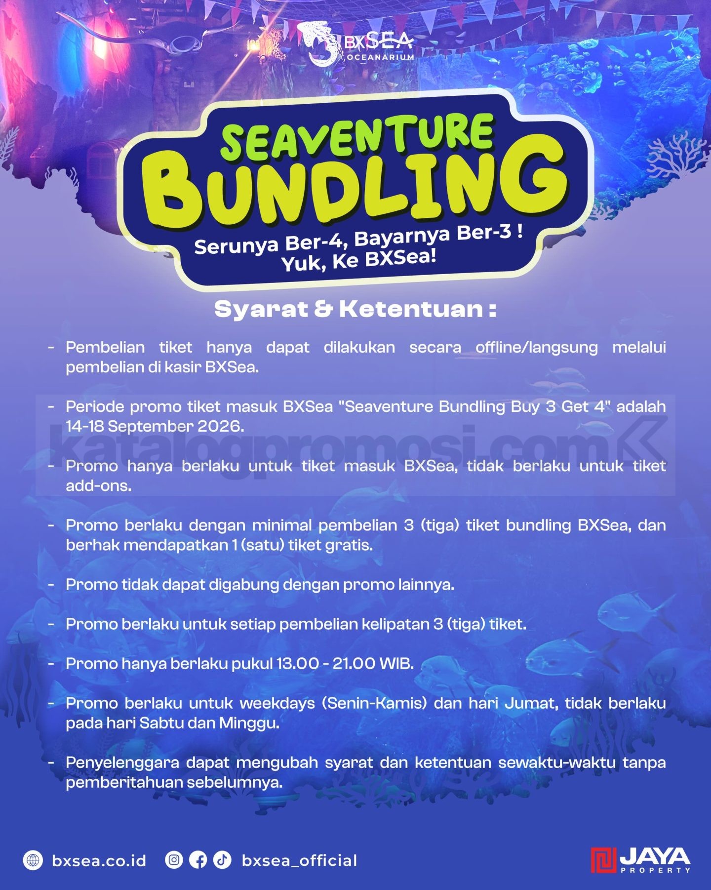 Promo BXSea Seaventure Bundling Buy 3 Get 4 Promo BXSea Seaventure Bundling Buy 3 Get 4 1