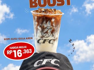 Promo CFC Morning Boost Kopi Susu Gula Aren Rp16.363 untuk teman ngopi sebelum aktivitas