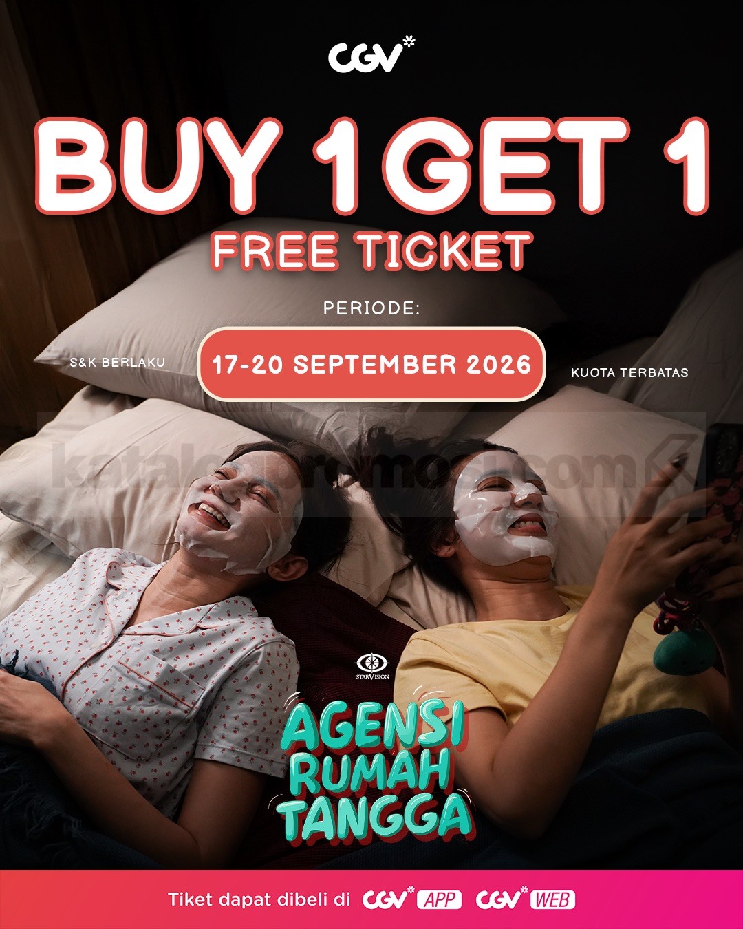 Promo CGV Beli 1 Gratis 1 Tiket Agensi Rumah Tangga
