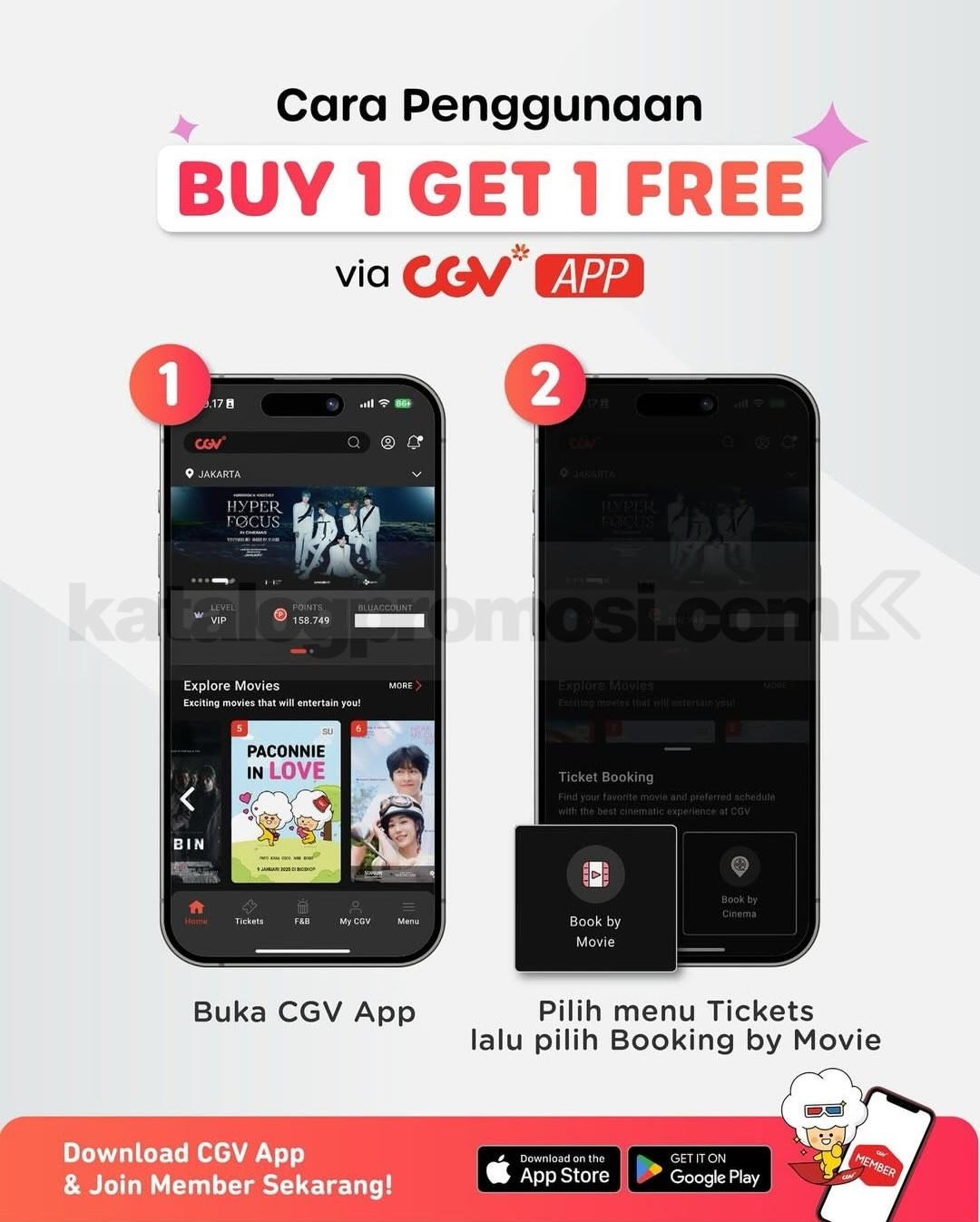Promo CGV Beli 1 Gratis 1 Tiket Dan Bandung