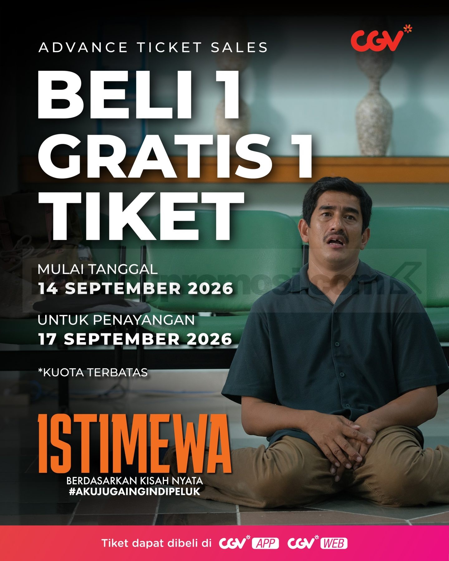 Promo CGV Beli 1 Gratis 1 Tiket Istimewa