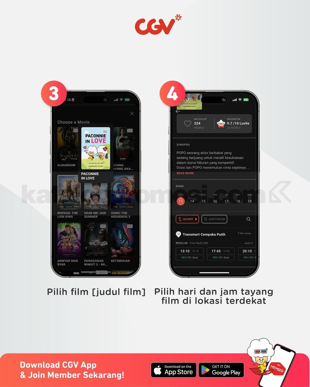 Promo CGV Beli 1 Gratis 1 Tiket Paket Santet