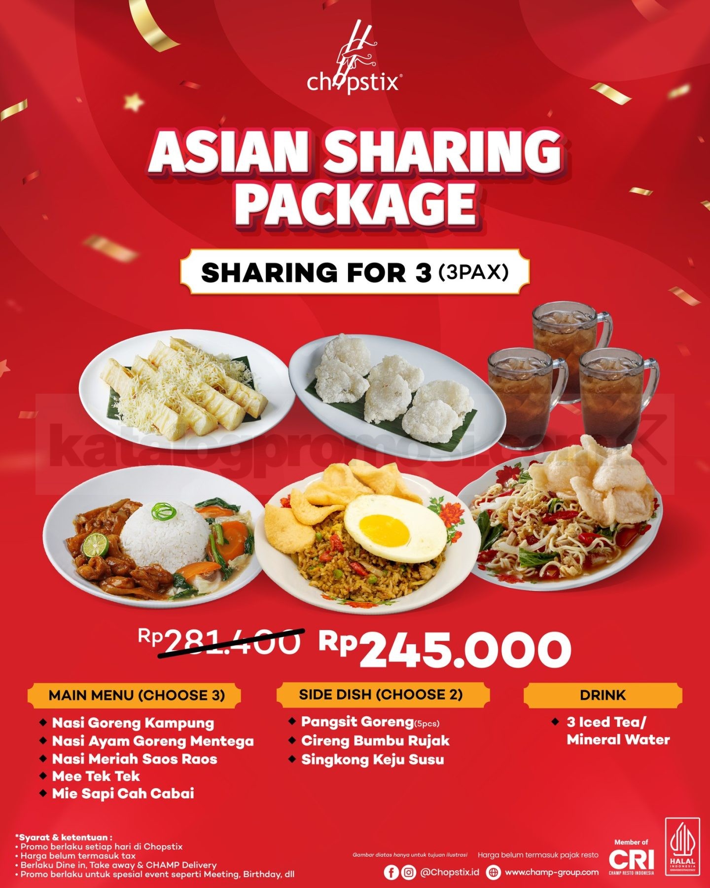 Promo Chopstix Asian Sharing Package mulai Rp. 245.000
