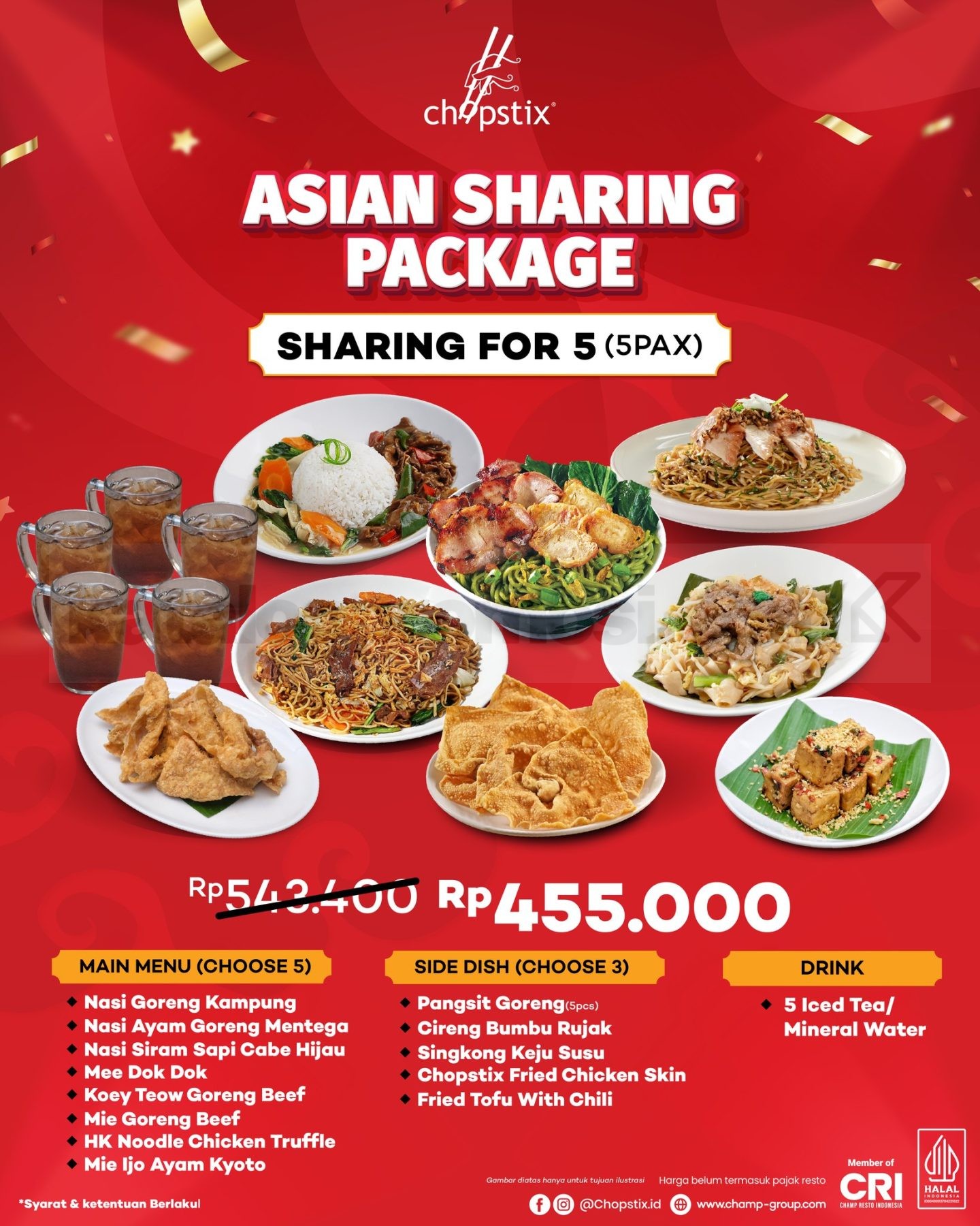 Promo Chopstix Asian Sharing Package mulai Rp. 245.000