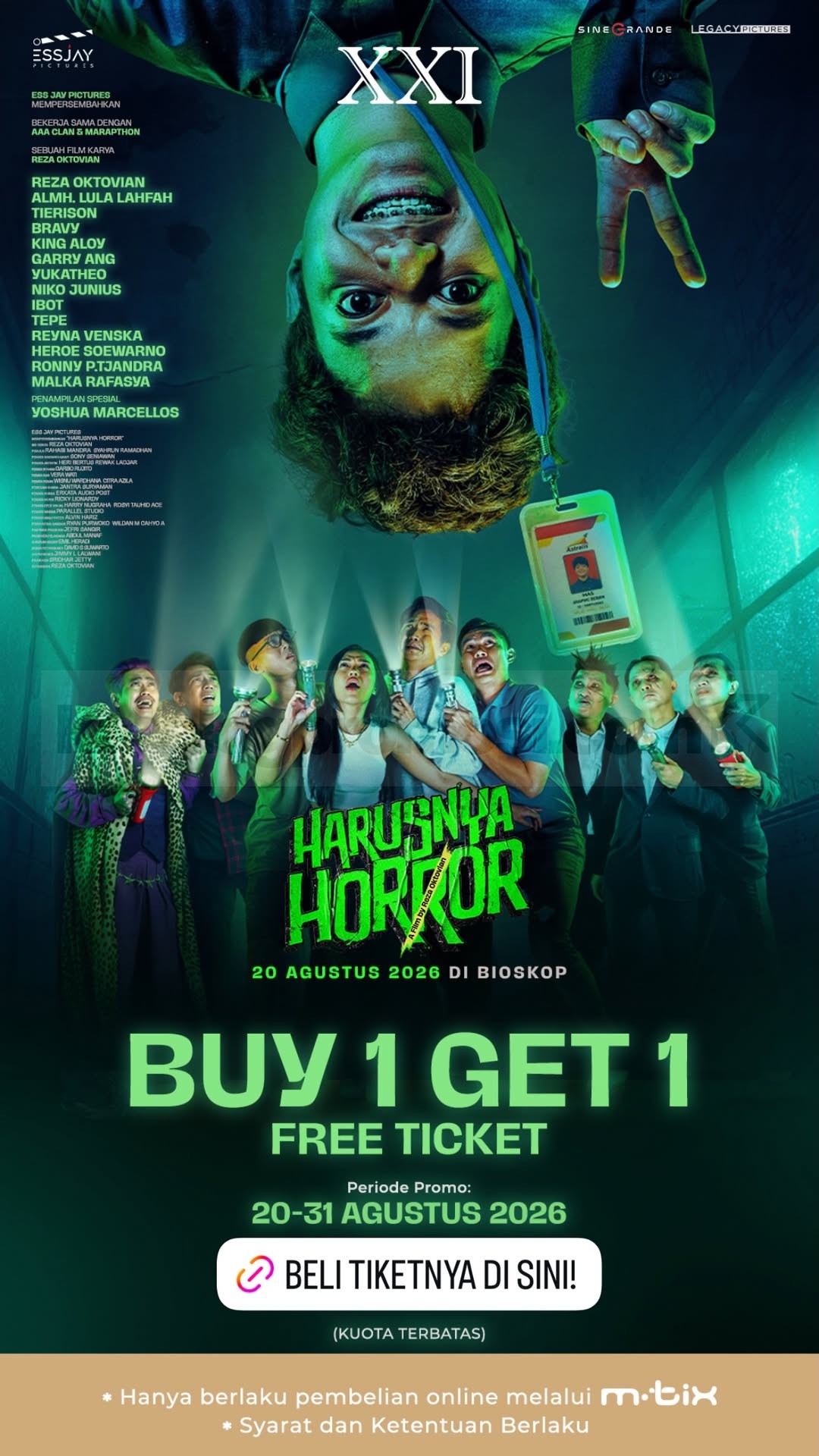 Promo Cinema XXI Beli 1 Gratis 1 Tiket Harusnya Horor