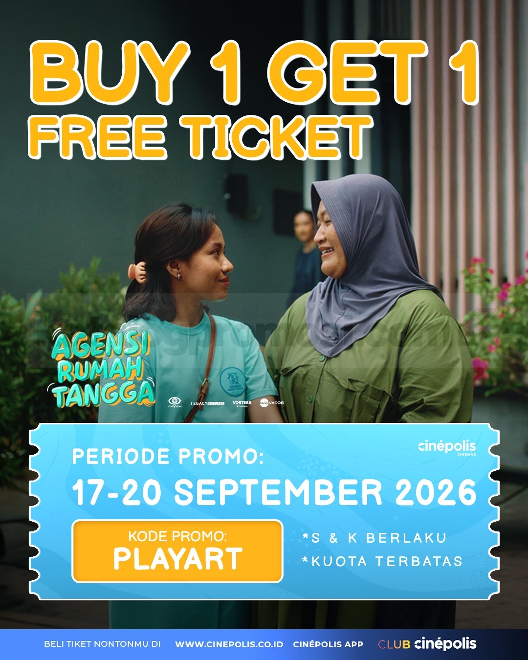 Promo Cinépolis Beli 1 Gratis 1 Tiket Agensi Rumah Tangga