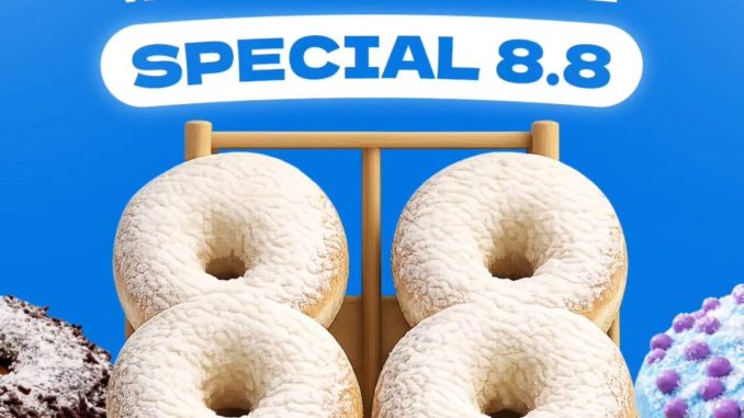 Promo Donatsu 8.8 Paket Bundling Rp88.000 dan Voucher Rp8.000 periode 8–10 Agustus 2026.