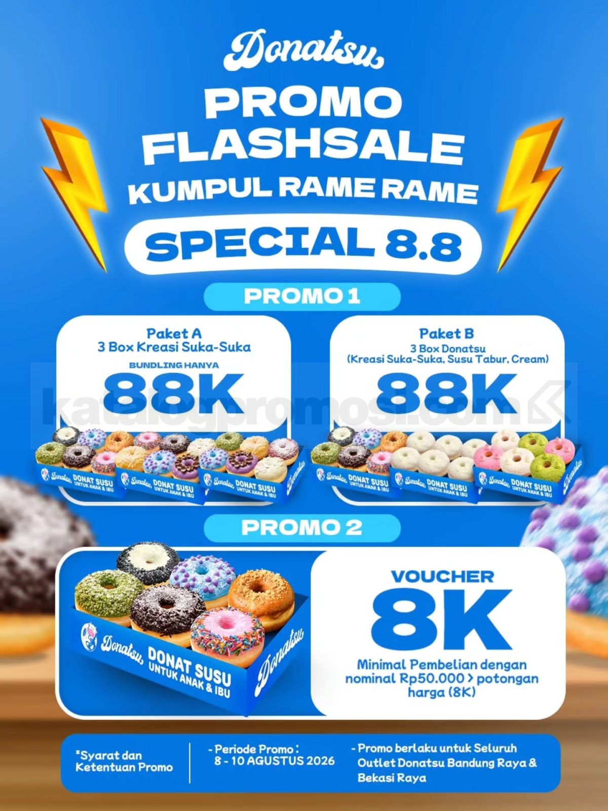 Promo Donatsu 8.8 Paket Bundling Rp88.000 Promo Donatsu 8.8 Paket Bundling Rp88.000 1