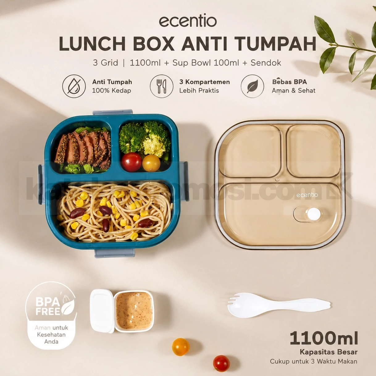Promo ecentio Kotak Makan 3 Sekat 1100 mL Rp67.000 Promo ecentio Kotak Makan 3 Sekat 1100 mL Rp67.000 1