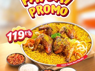 Promo Emado’s Payday 1 Ekor Ayam Nasi Mandhi Rp119.000 dengan sambal, Garlic Mayo dan acar