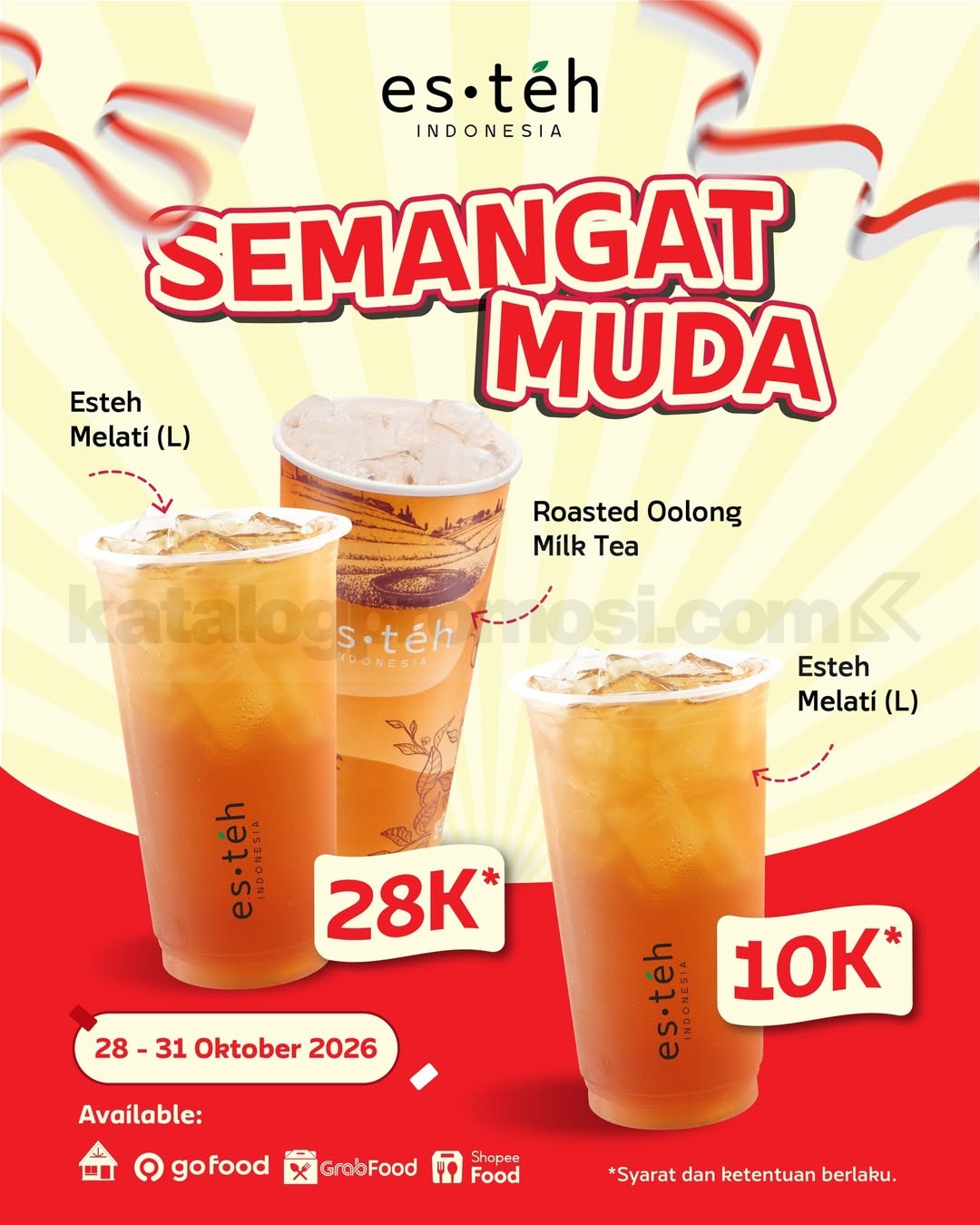 Promo Esteh Indonesia x Greenfields Semangat Muda Mulai Rp10.000 Promo Esteh Indonesia x Greenfields Semangat Muda Mulai Rp10.000 1