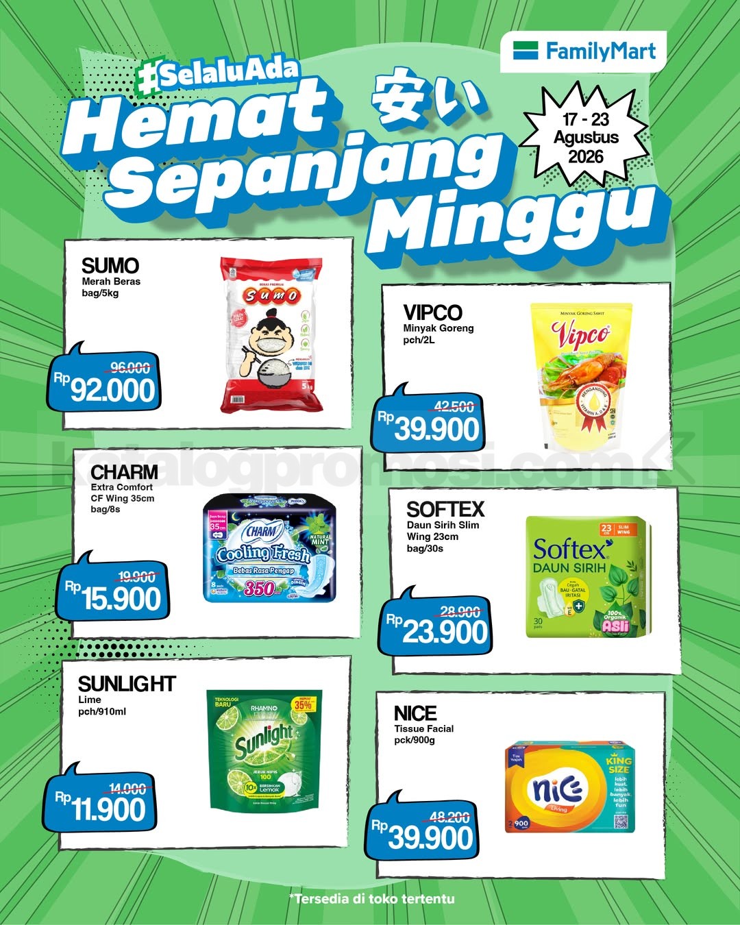 PROMO FAMILYMART HEMAT BANGET MINGGUAN 17-23 Agustus 2026