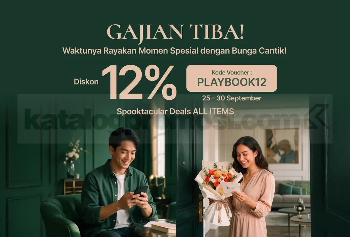 Promo FlowerAdvisor Spooktacular Deals Diskon 12% Promo FlowerAdvisor Spooktacular Deals diskon 12% dengan kode PLAYBOOK12