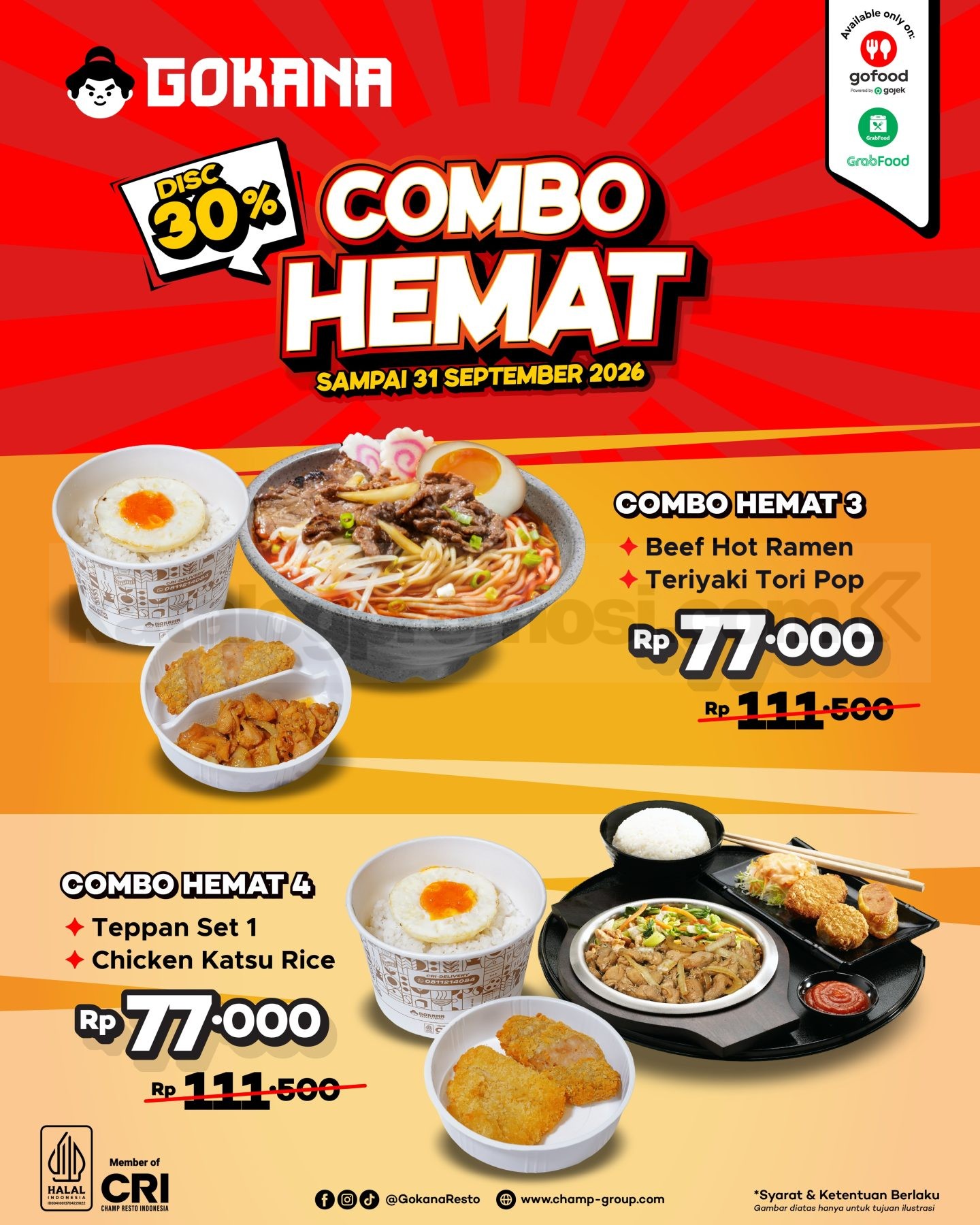 Promo Gokana Combo Hemat Diskon 30% Promo Gokana Combo Hemat Diskon 30% 2