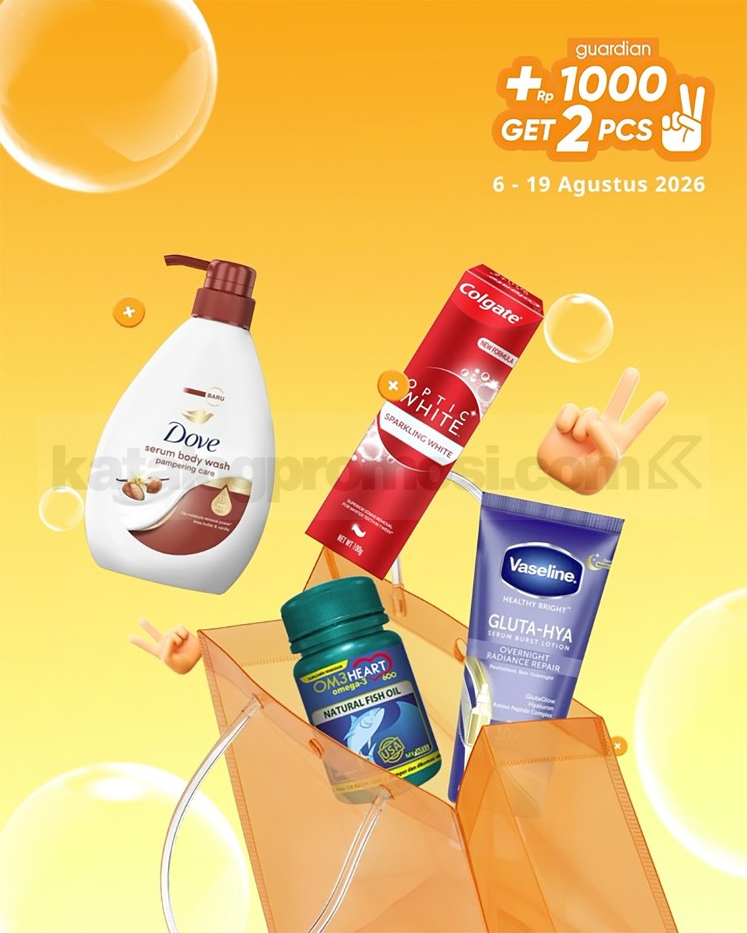 PROMO GUARDIAN SUPER HEMAT MINGGUAN - TAMBAH +Rp. 1.000 DAPAT 2 PRODUK
