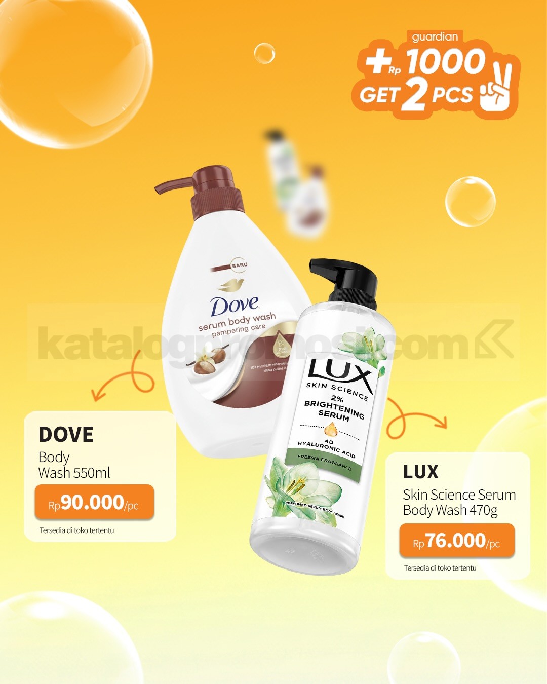 PROMO GUARDIAN SUPER HEMAT MINGGUAN - TAMBAH +Rp. 1.000 DAPAT 2 PRODUK