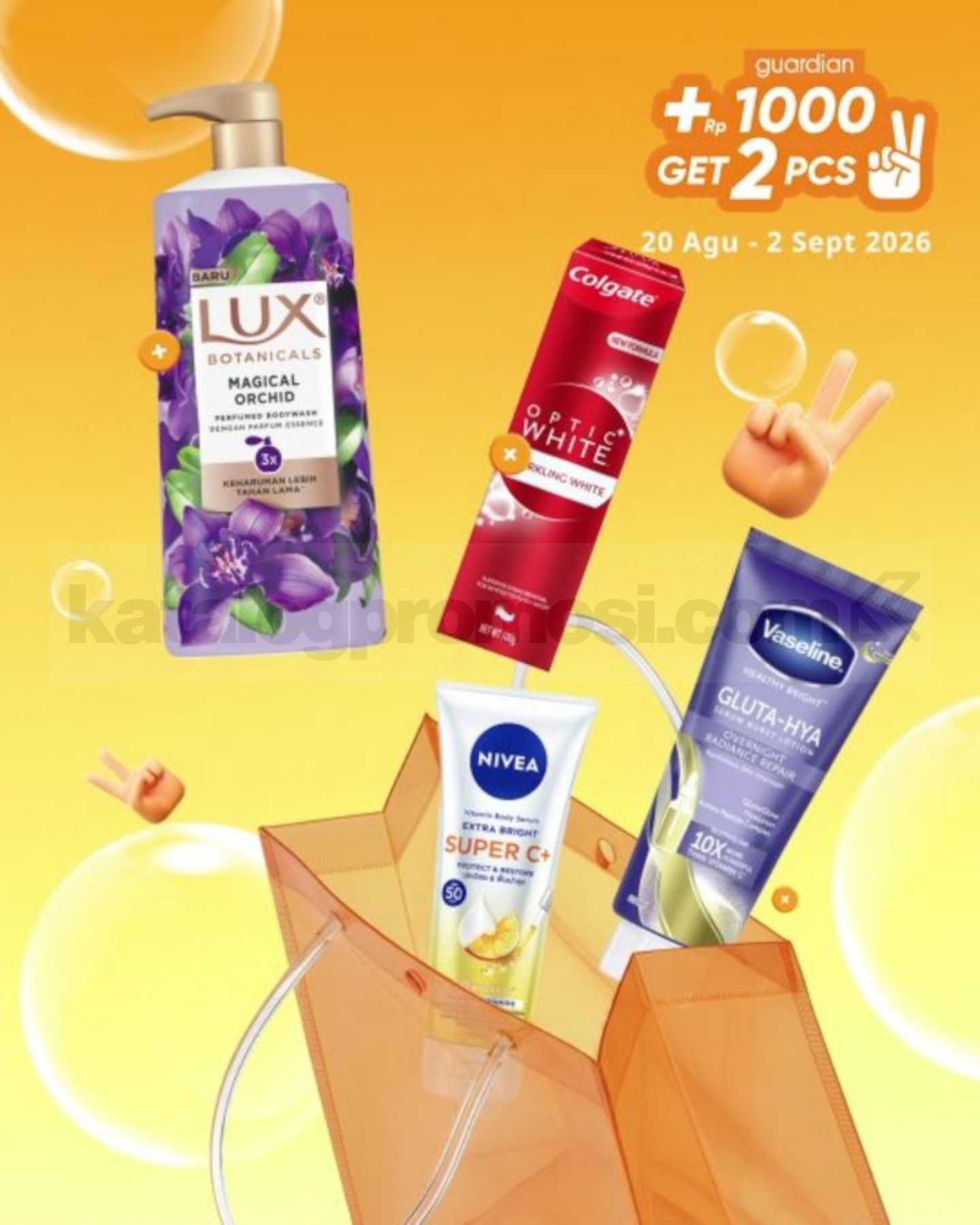 PROMO GUARDIAN SUPER HEMAT MINGGUAN - TAMBAH +Rp. 1.000 DAPAT 2 PRODUK