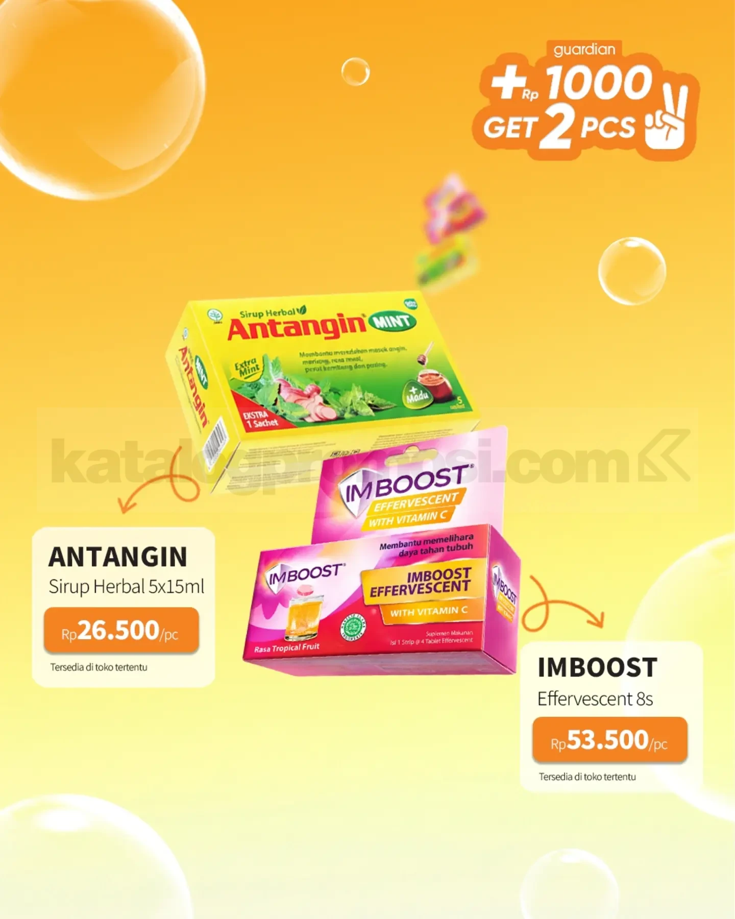 PROMO GUARDIAN SUPER HEMAT MINGGUAN - TAMBAH +Rp. 1.000 DAPAT 2 PRODUK
