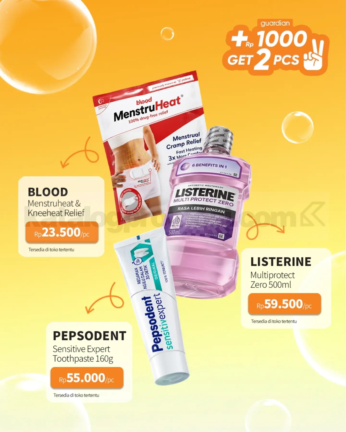 PROMO GUARDIAN SUPER HEMAT MINGGUAN - TAMBAH +Rp. 1.000 DAPAT 2 PRODUK
