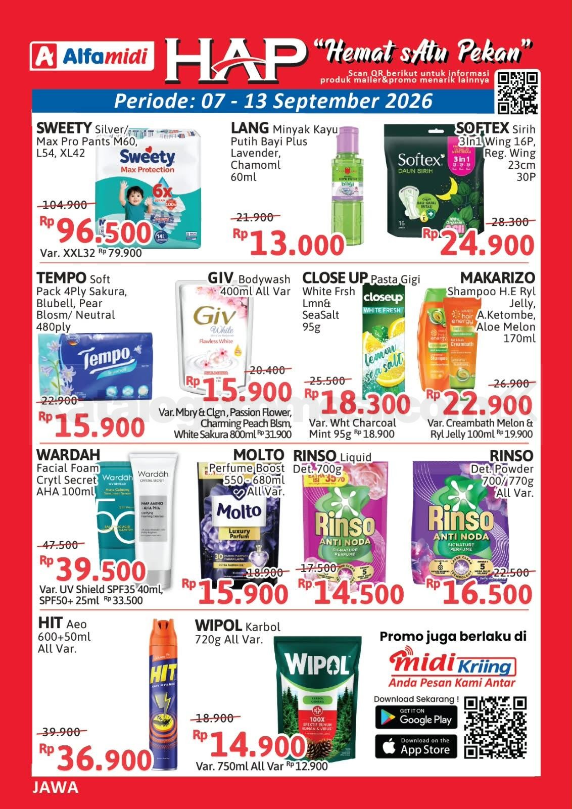 Promo HAP ALFAMIDI periode 07-13 September 2026