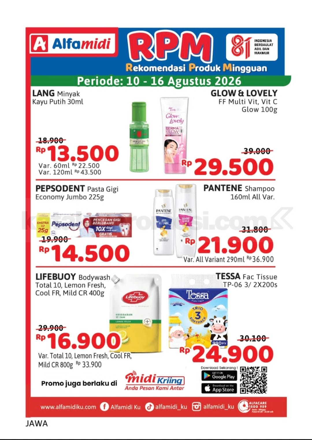 Promo HAP ALFAMIDI periode 10-16 Agustus 2026