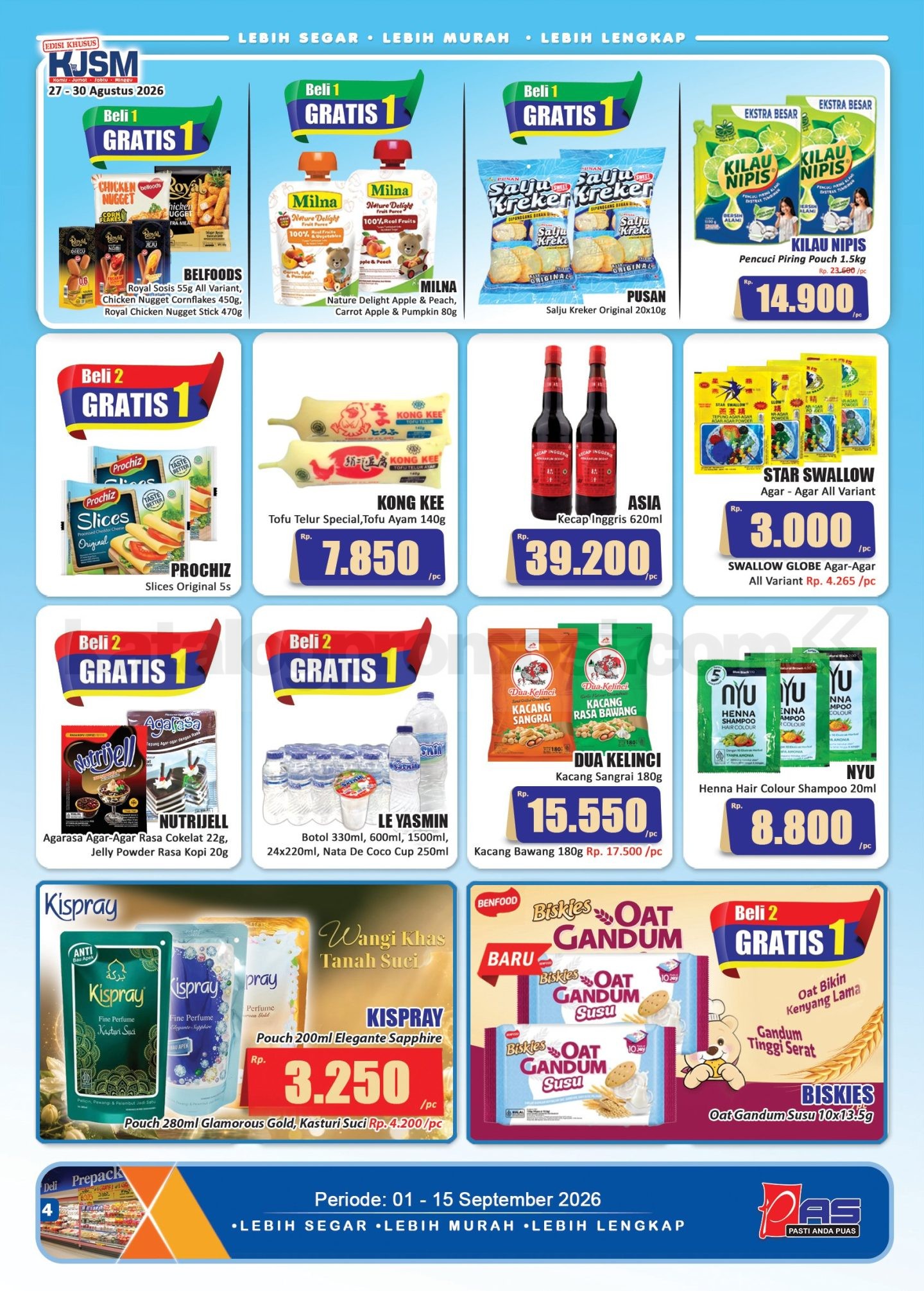 Promo Hari Hari Pasar Swalayan Katalog 01-15 September 2026