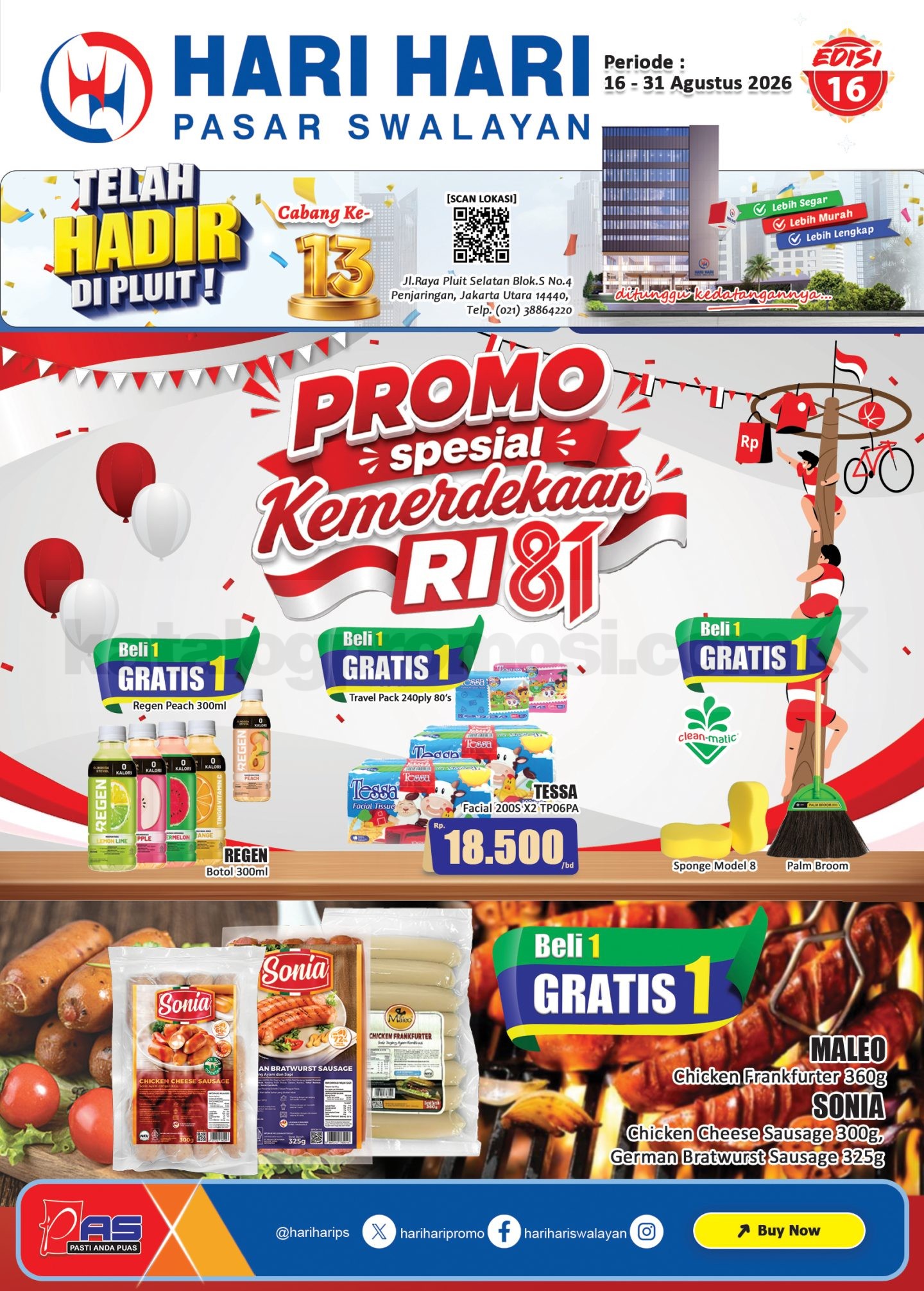 Promo Hari Hari Pasar Swalayan Katalog 16-31 Agustus 2026