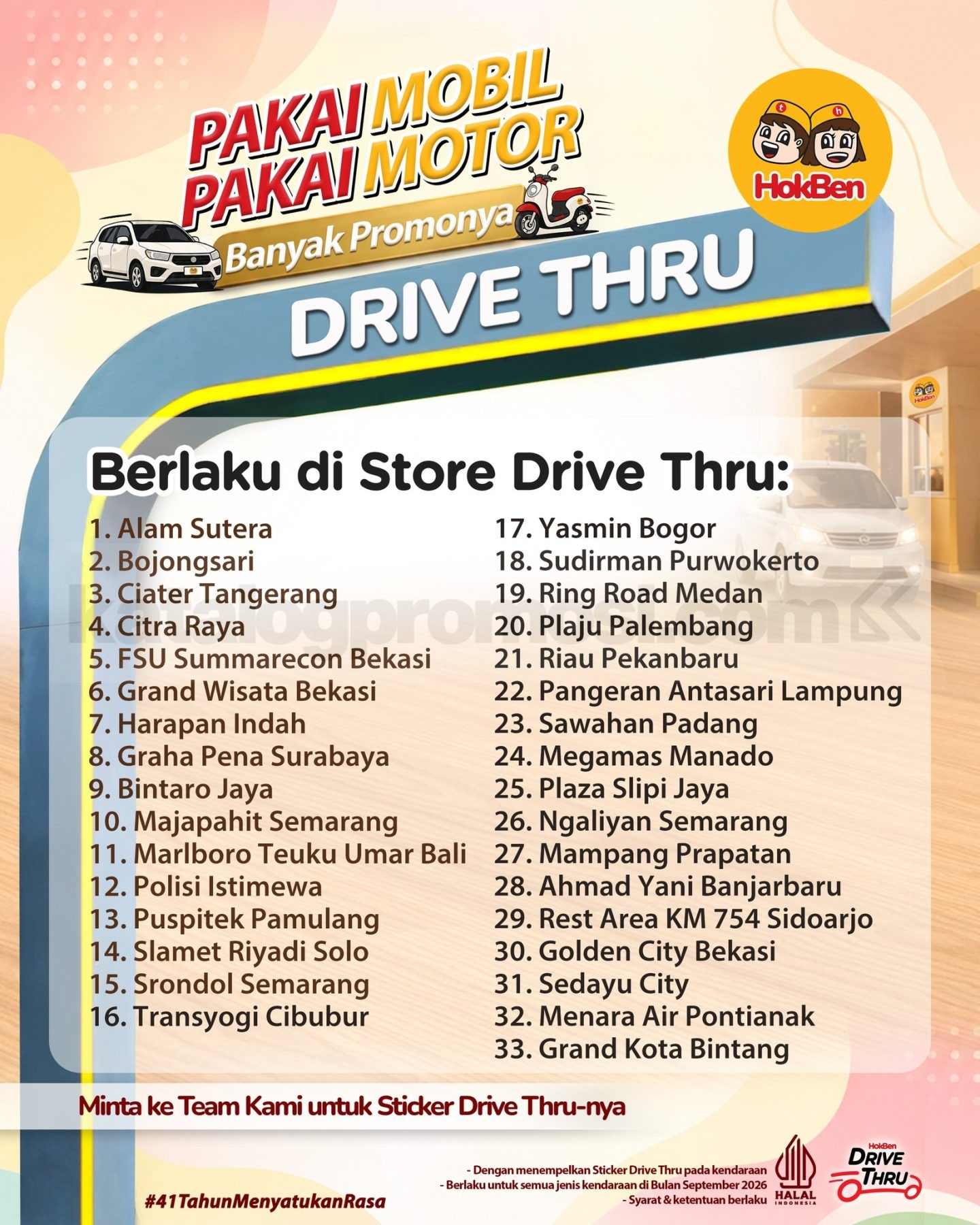 Promo HokBen Drive Thru Gratis Lemon Tea & Chicken Katsu Promo HokBen Drive Thru Gratis Lemon Tea & Chicken Katsu 1