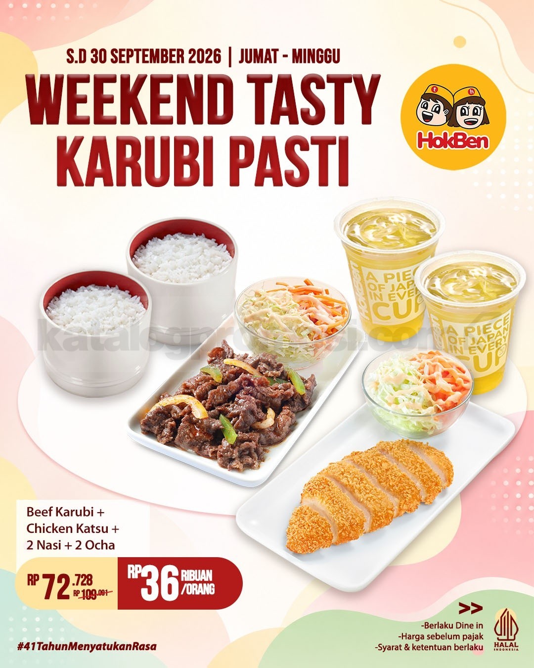 Promo HokBen Weekend Tasty Karubi Mulai Rp36 Ribuan Promo HokBen Weekend Tasty Karubi mulai Rp36 ribuan untuk paket makan berdua