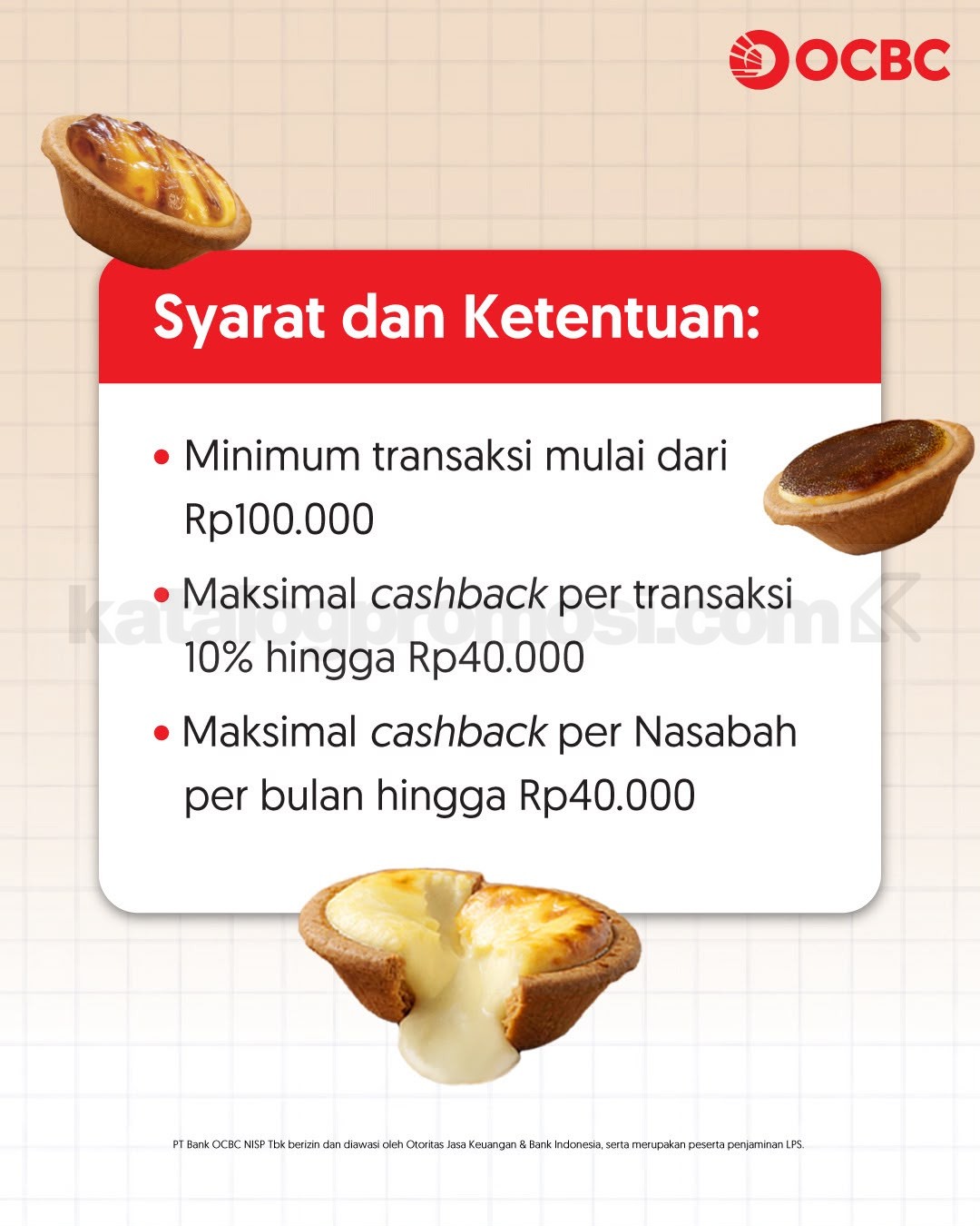 Promo Hokkaido Baked Cheese Tart QRIS OCBC Cashback 10% Promo Hokkaido Baked Cheese Tart QRIS OCBC Cashback 10% 1