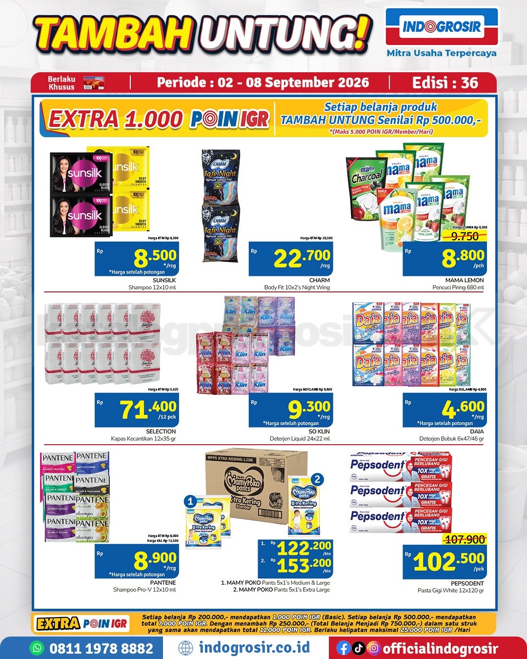 Promo Indogrosir TAMBAH UNTUNG 02-08 September 2026 Promo Indogrosir TAMBAH UNTUNG 02-08 September 2026 2