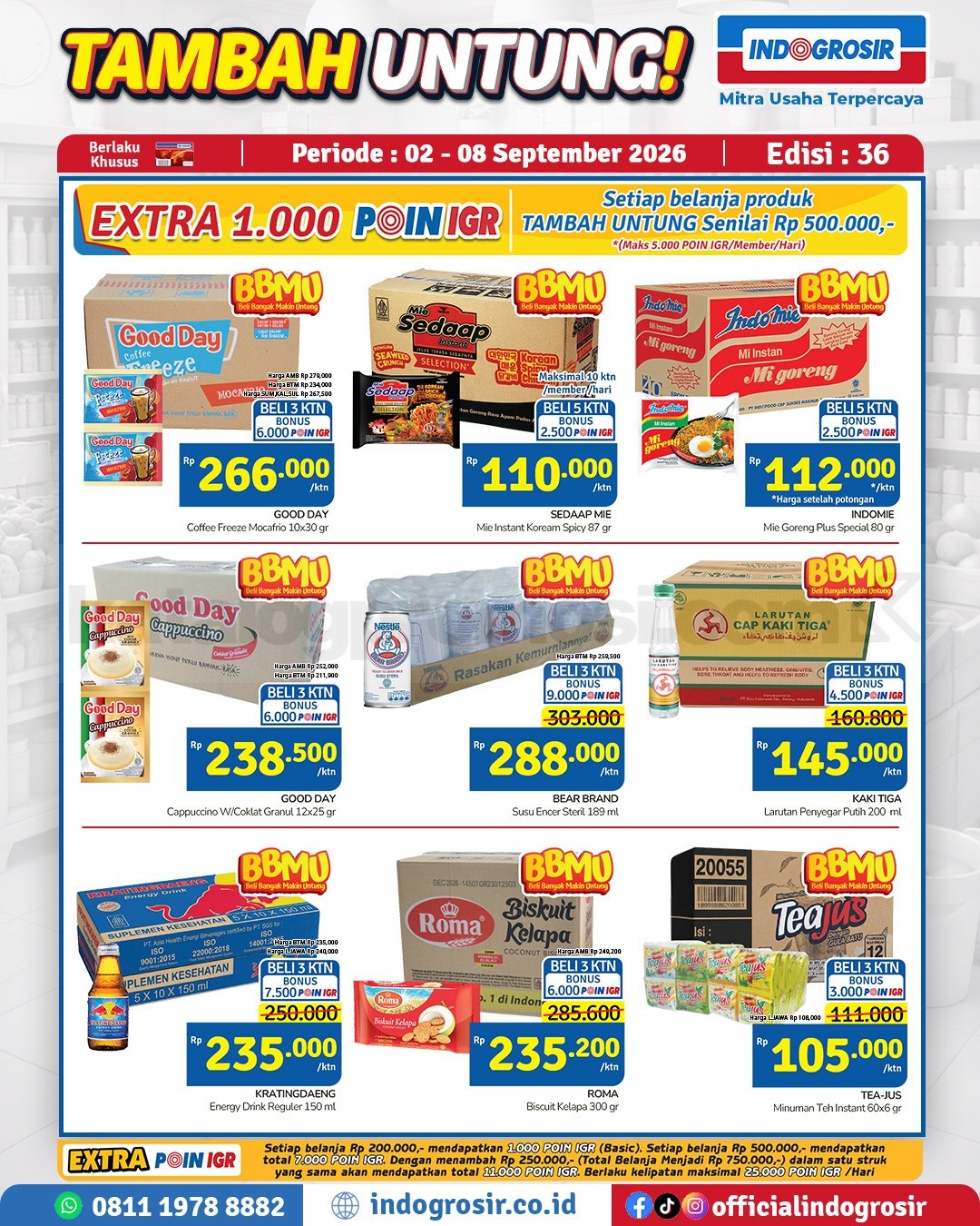 Promo Indogrosir TAMBAH UNTUNG 02-08 September 2026 Promo Indogrosir TAMBAH UNTUNG 02-08 September 2026 3