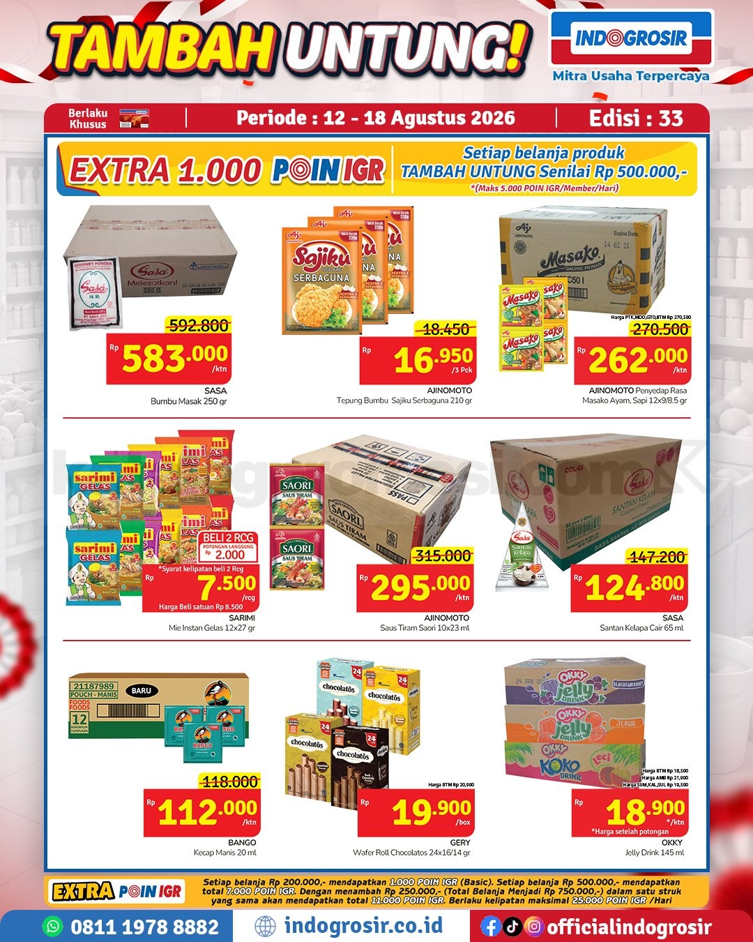 Promo Indogrosir TAMBAH UNTUNG 12-18 Agustus 2026 Promo Indogrosir TAMBAH UNTUNG 12-18 Agustus 2026 3