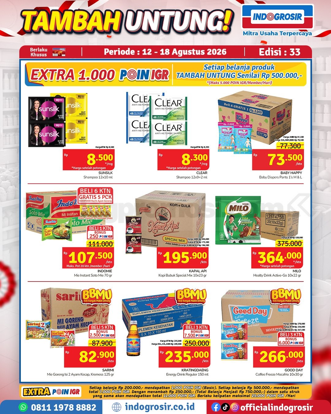 Promo Indogrosir TAMBAH UNTUNG 12-18 Agustus 2026 Promo Indogrosir TAMBAH UNTUNG 12-18 Agustus 2026 5